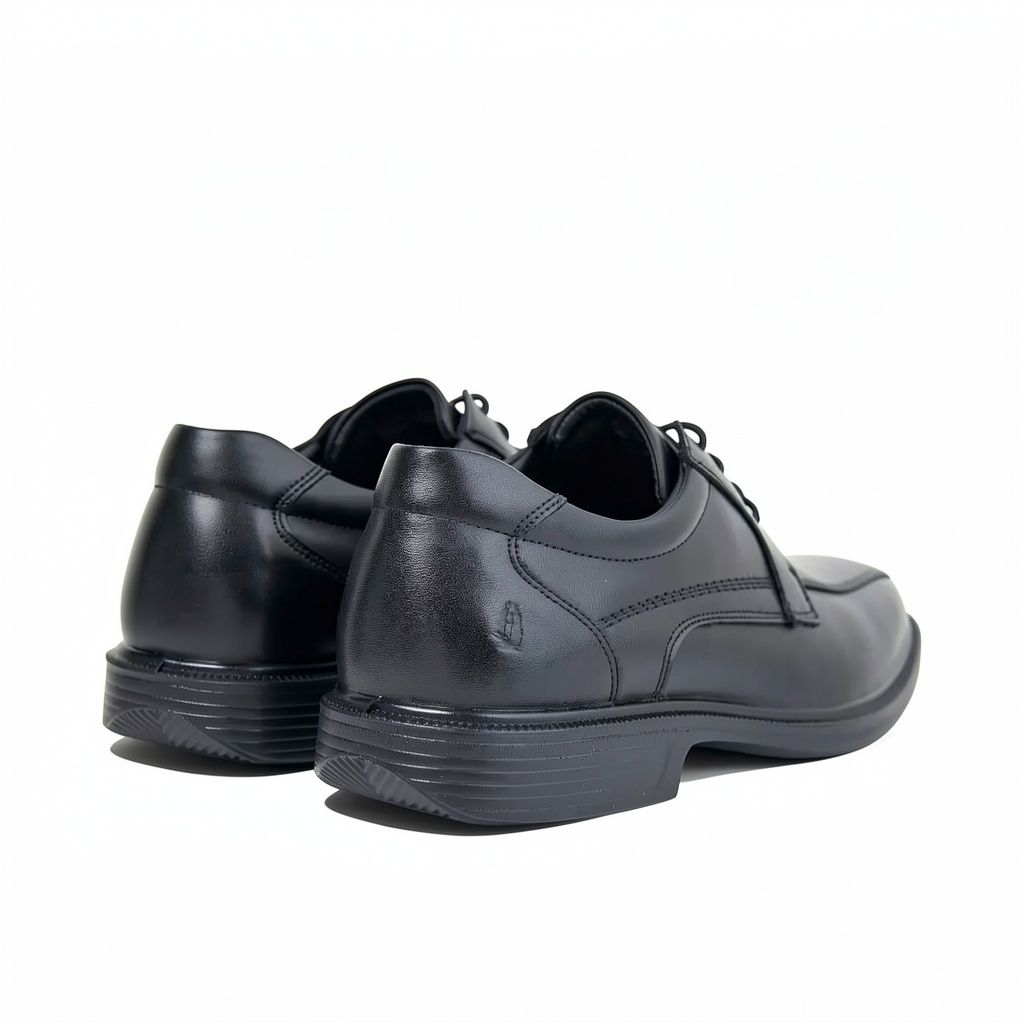 Hush Puppies Mens Edmund Leather Shoes In Black