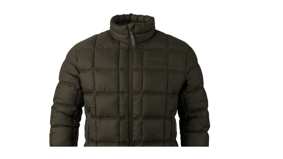 Sniper Mens Timbavati Block Puffer Jacket In Olive