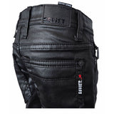 Soviet Boys Daring Coated Denim Short In Black