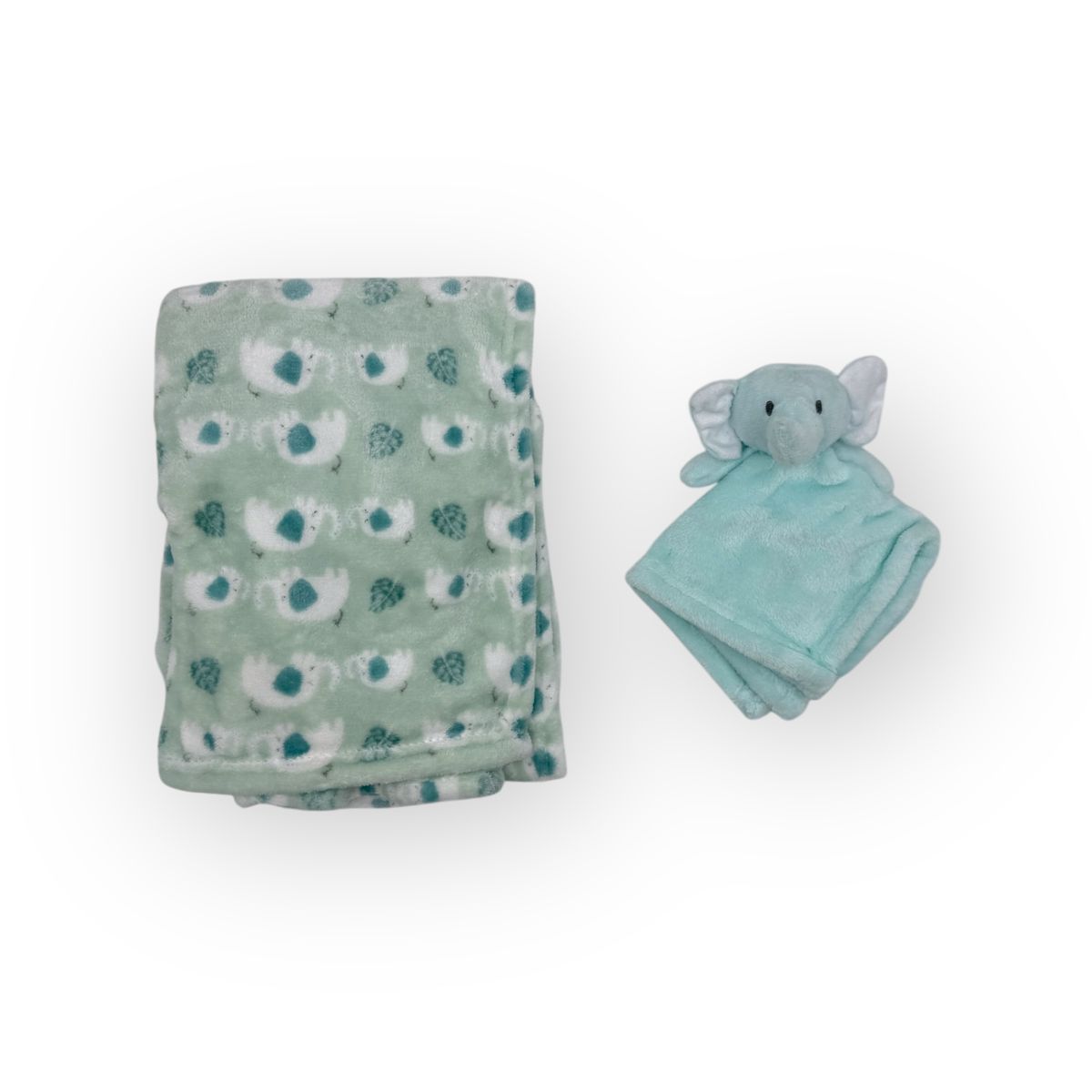 Mother's Choice Boys Elephant Dudu Blanket In Light Sea Green