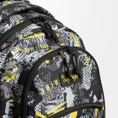 Squiggle Tween Toptier Backpack Grey/Black/Yellow