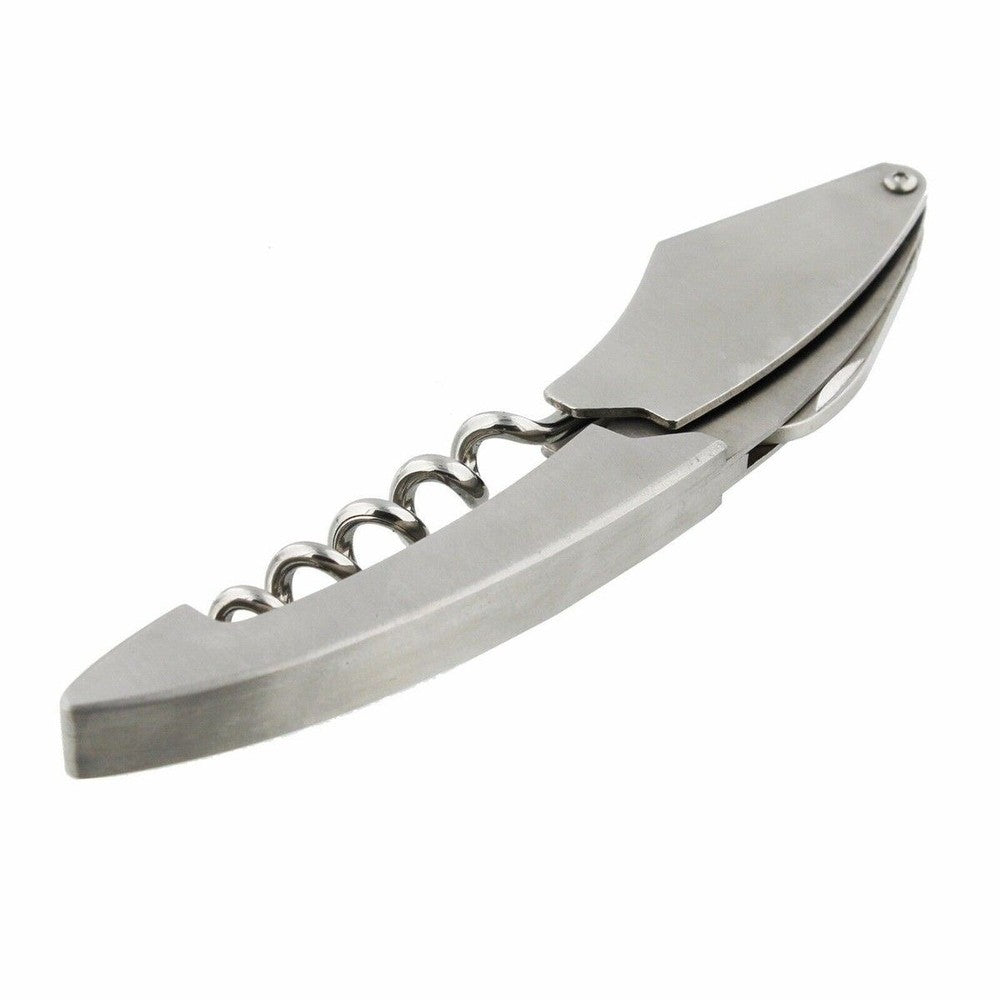 Creative Cooking Wine Bottle Opener In Silver