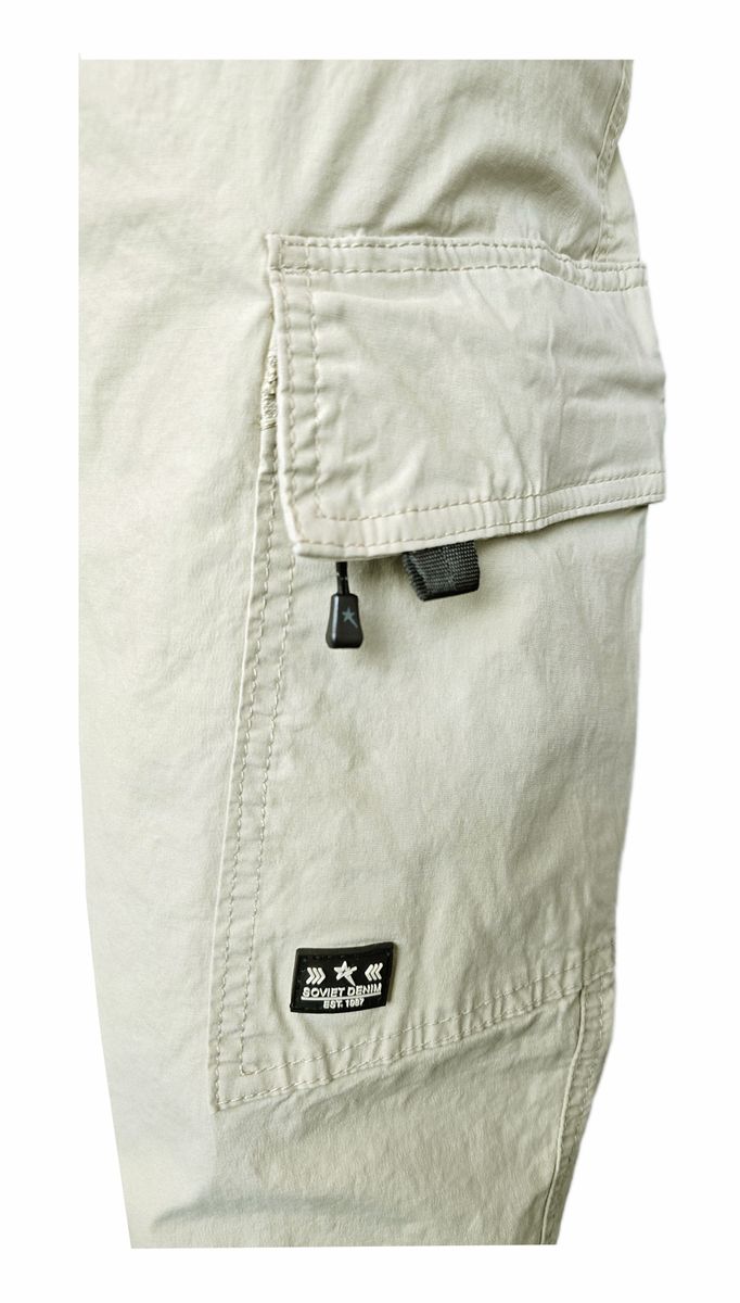 Soviet Mens Thunderbolt Cargo Pants In Stone
