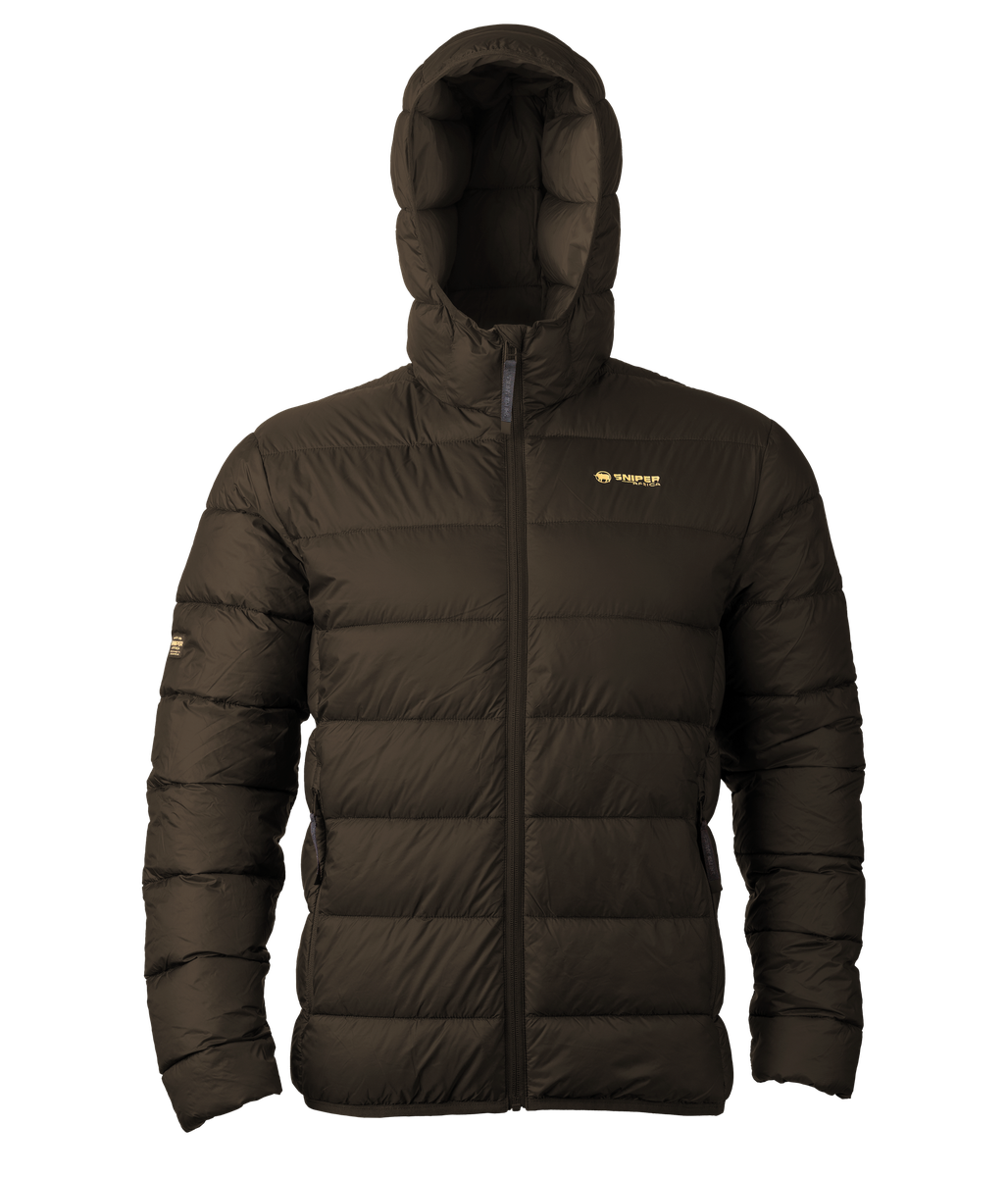 Sniper Mens Kalahari Puffer Jacket In Chocolate
