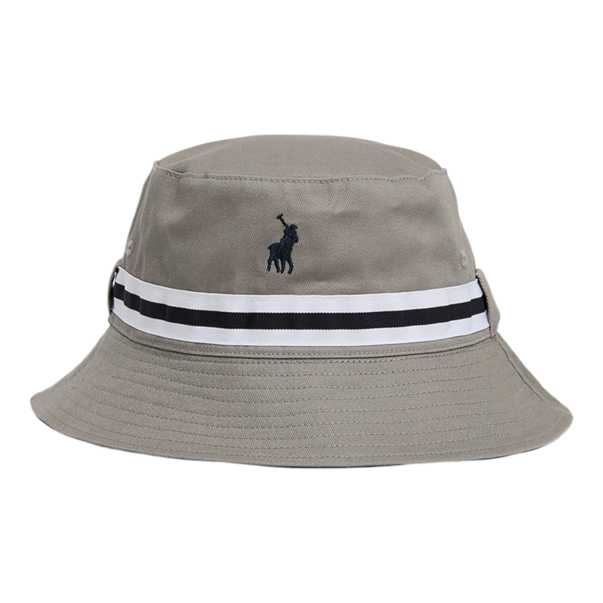 Polo Mens Monogram Reversible Bucket Hat In Grey Multi