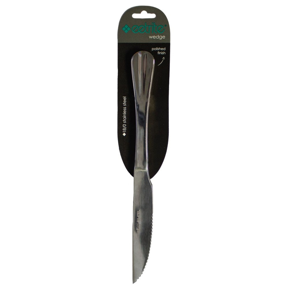 Eetrite Wedge 2 Piece Steak Knives In Black