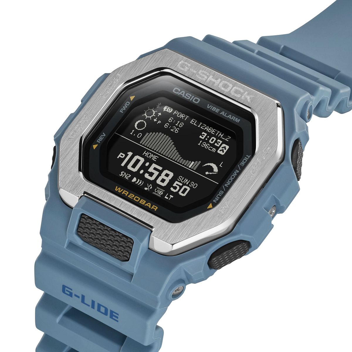 Casio Gshock Glide Tide Teal Resin Watch