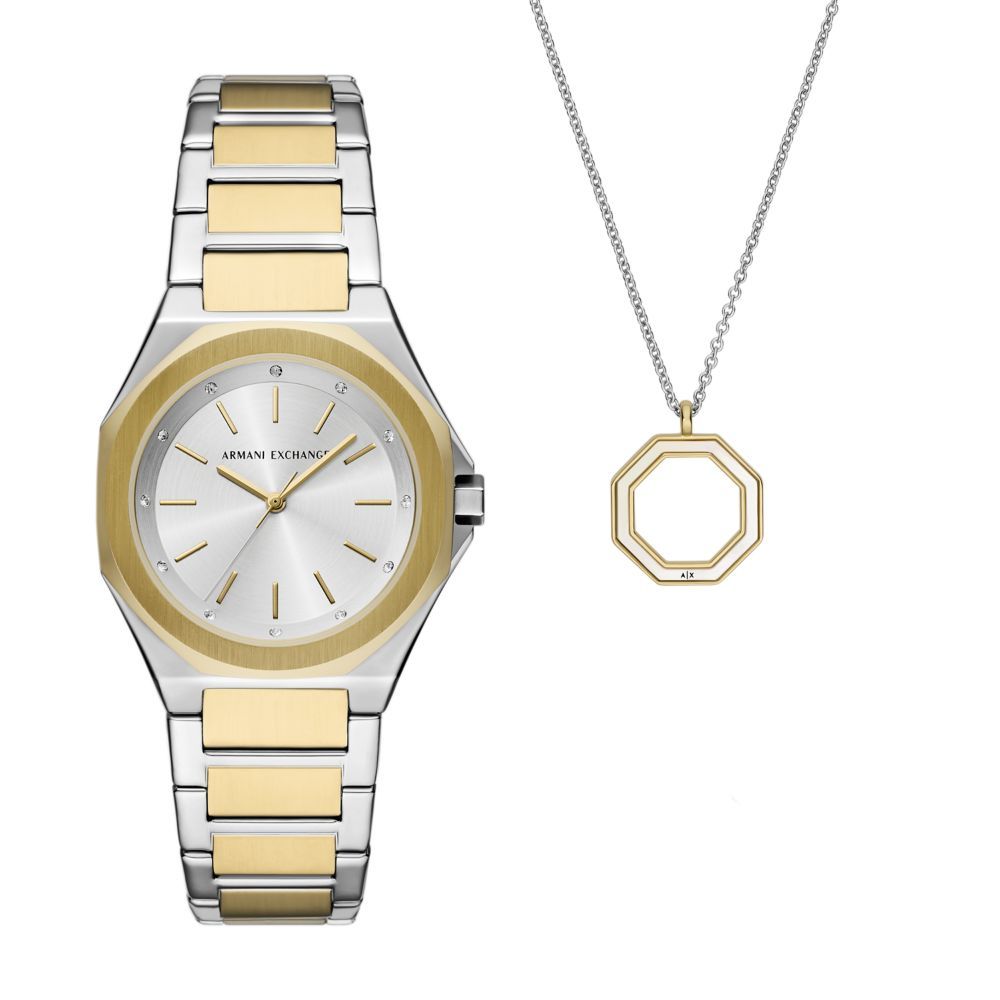 Armani Exchange Womens Street Watch In Gold & Silver