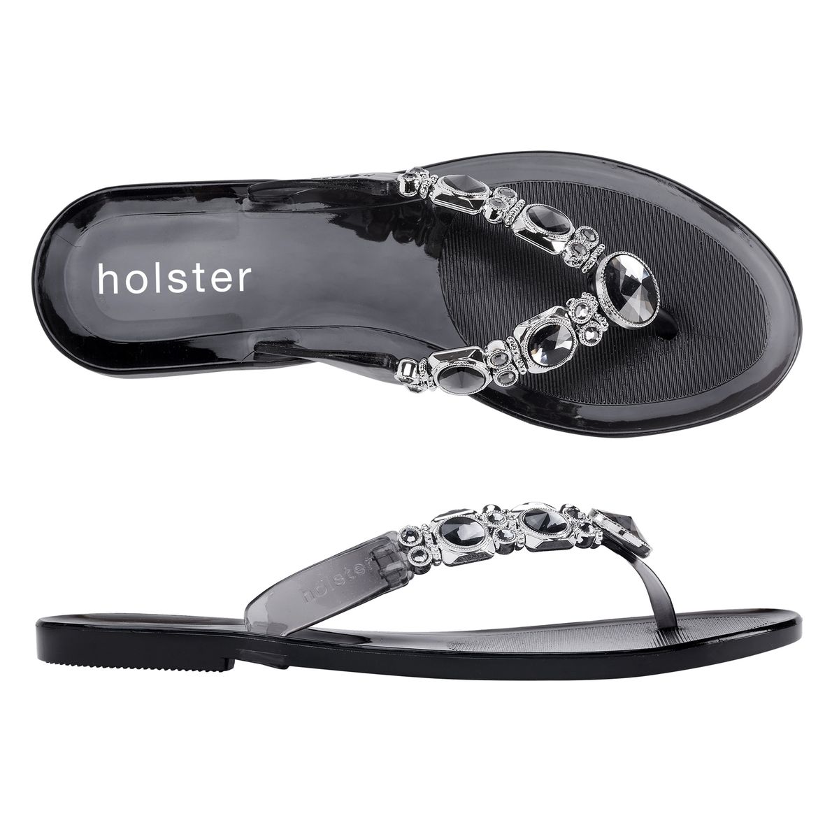Holster Ladies Glam Sandals In Graphite