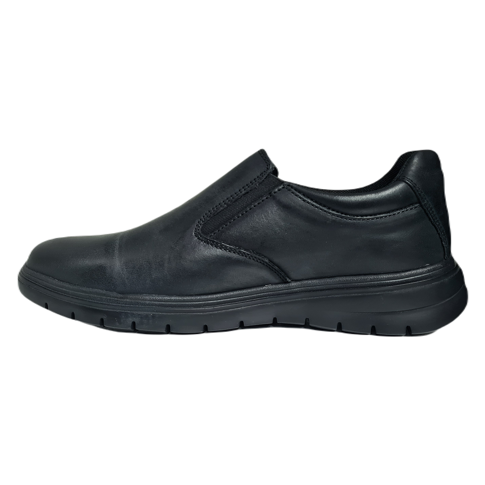 Hush Puppies Mens Carlos Black Waxy Nubuck Shoe