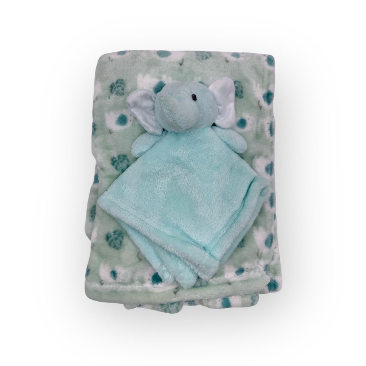 Mother's Choice Boys Elephant Dudu Blanket In Light Sea Green