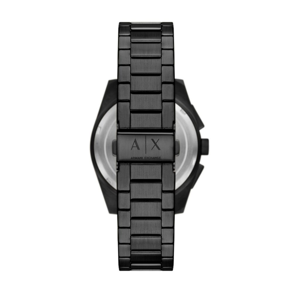 Armani Exchange Mens Parker Black Stainless Steel Watch