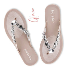 Holster Ladies Glam Sandals In Champagne