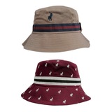 Polo Mens Monogram Reversible Bucket Hat In Multi
