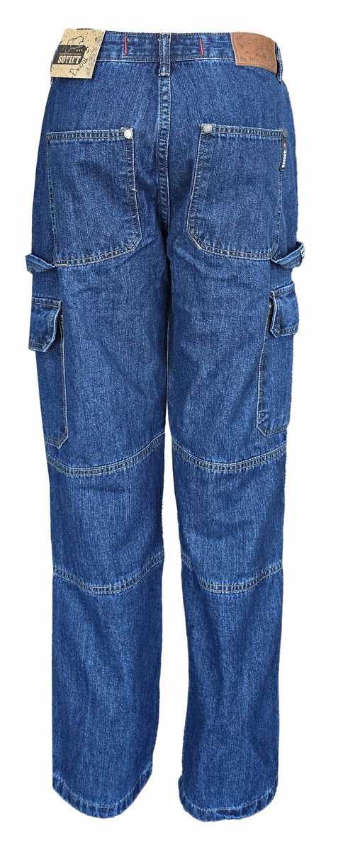 Soviet Mens Rhythm Over Sized Fashion Jeans In Dark Indigo