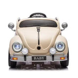 Electric Ride On Beetle Style Play Car In Beige