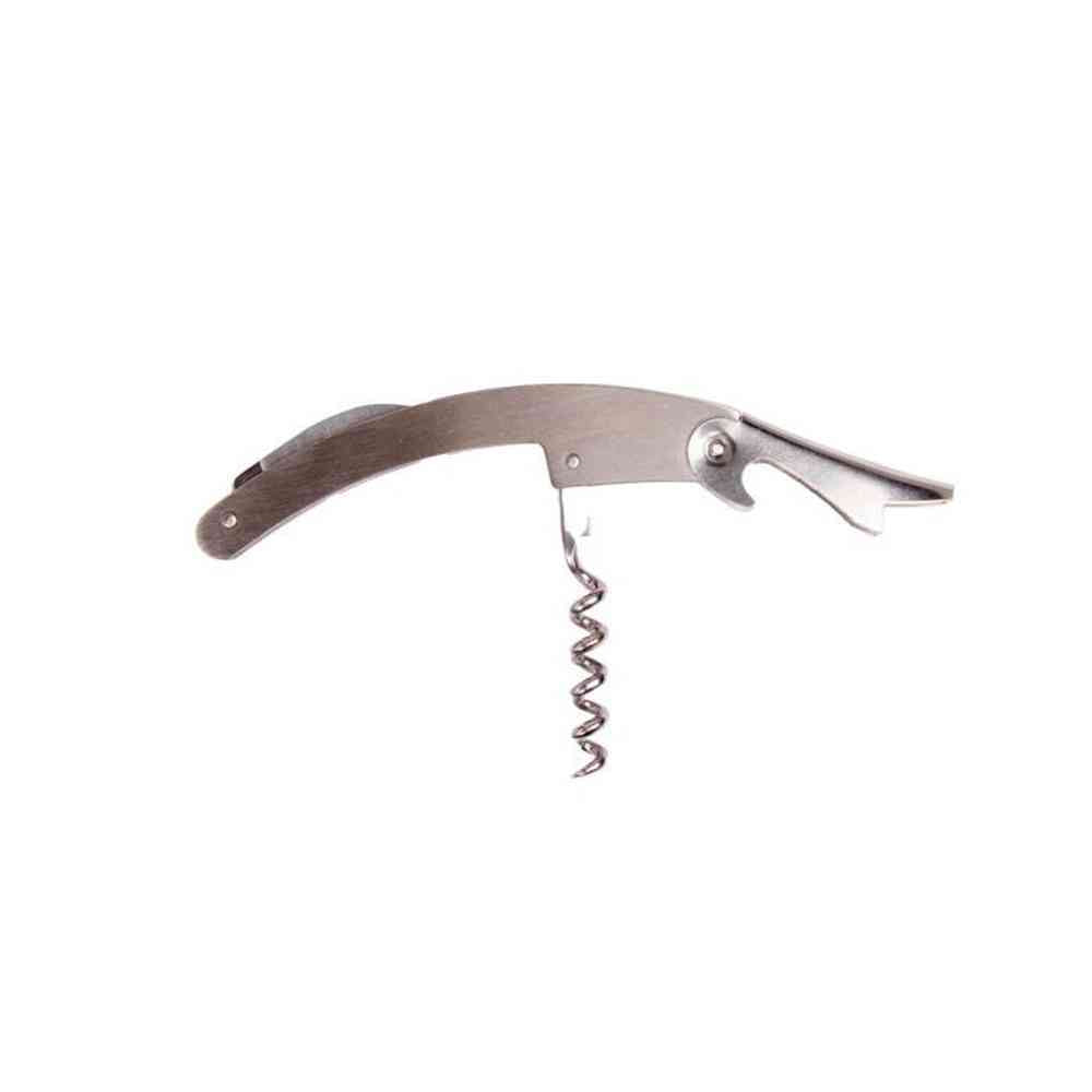 Creative Cooking Wine Bottle Opener In Silver