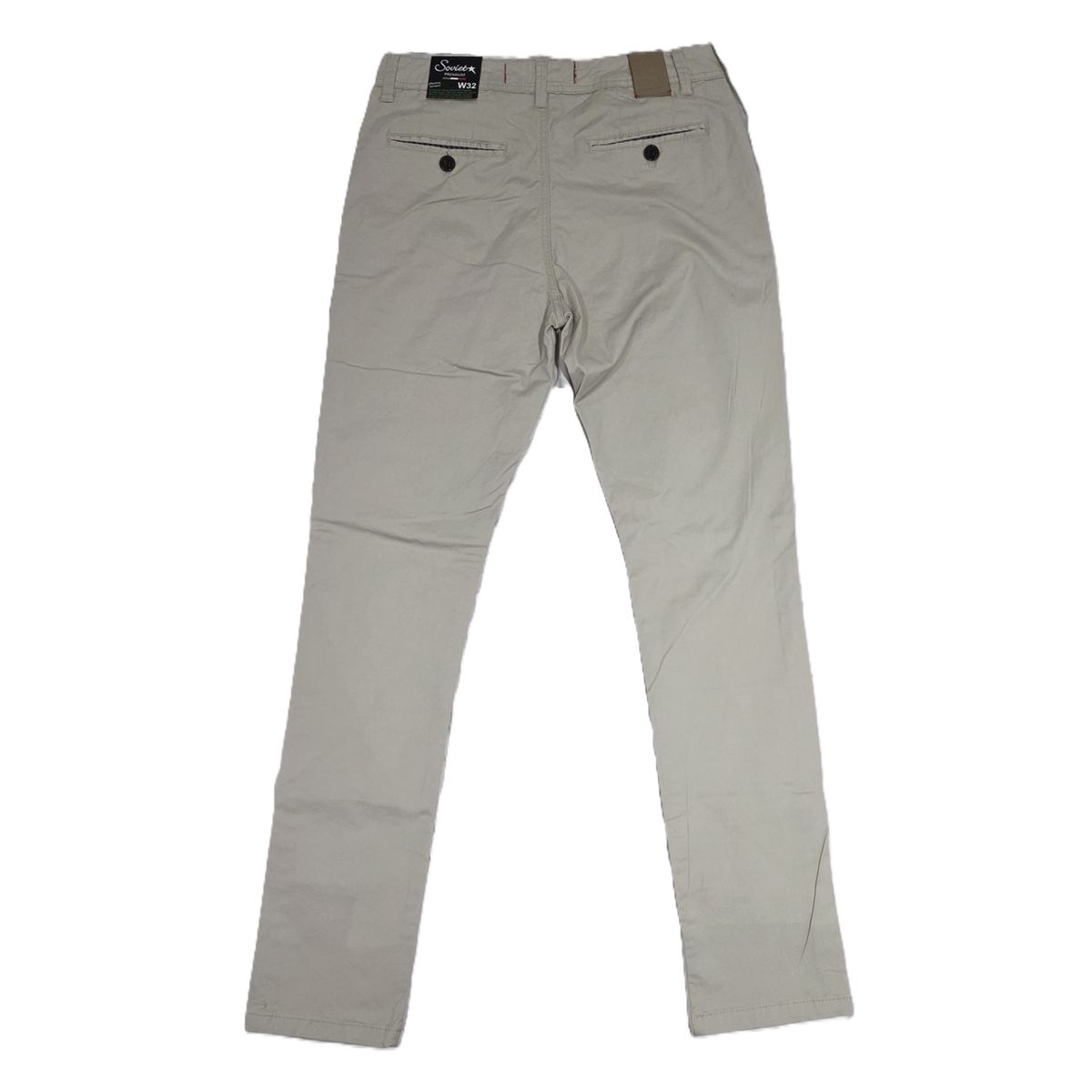 Soviet Mens Maldini Slim Leg Modern Fit Chinos In Light Grey