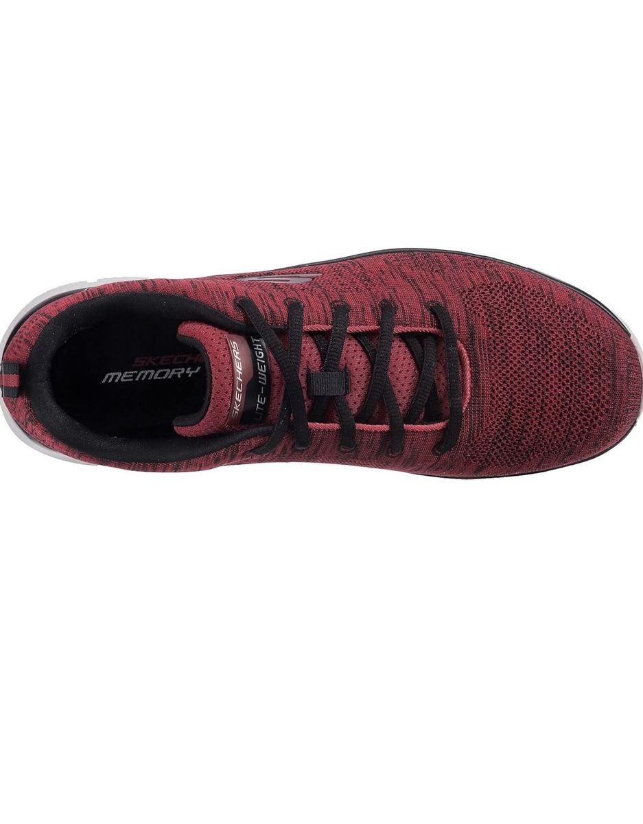 Skechers Mens Red And Black Track Shoes