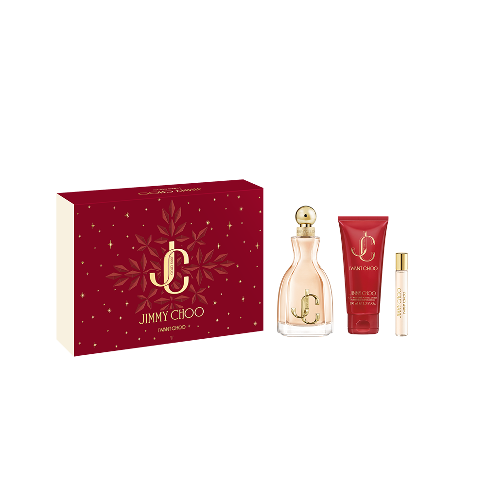 Jimmy Choo Womens I Want Choo Perfume Eau de Parfum Gift Set