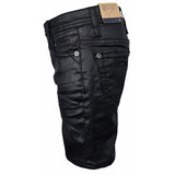 Soviet Boys Daring Coated Denim Short In Black