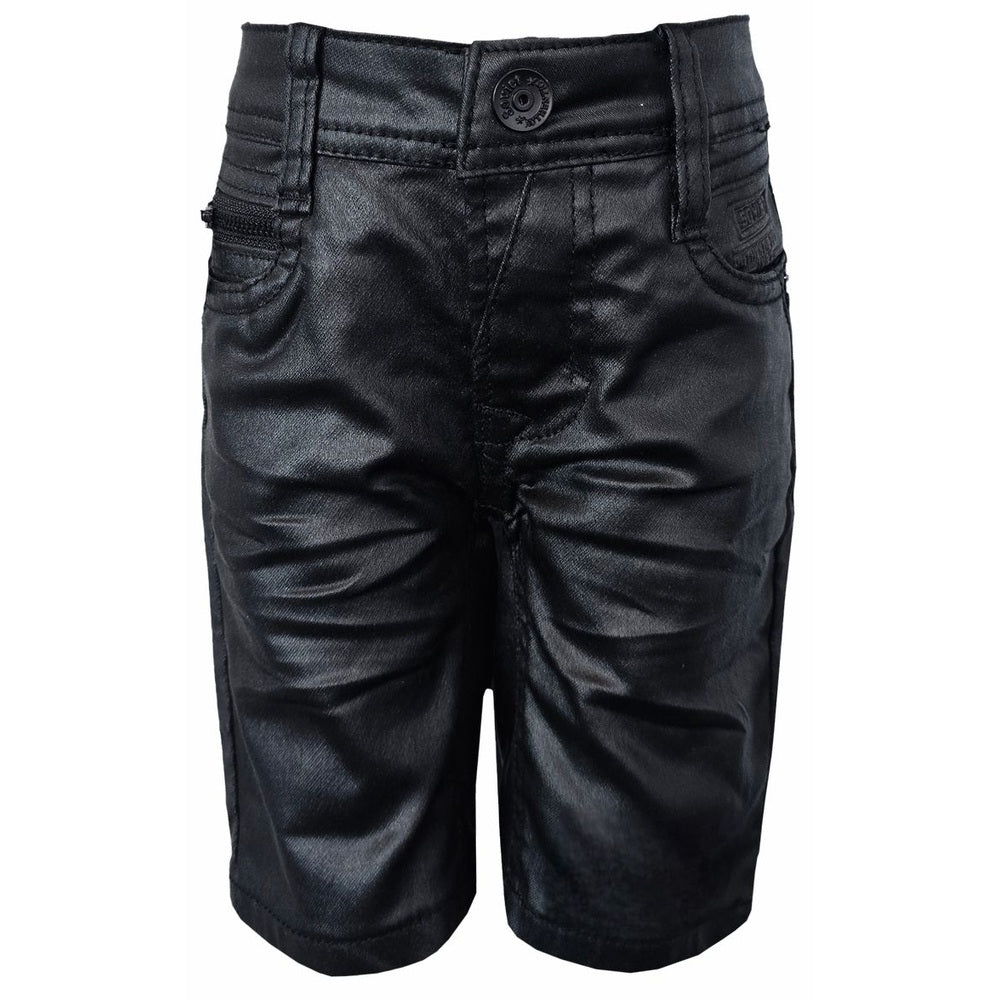 Soviet Boys Daring Coated Denim Short In Black