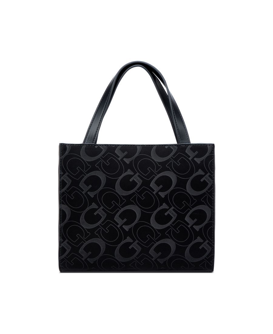 Guess Breena Mini Tote In Coal