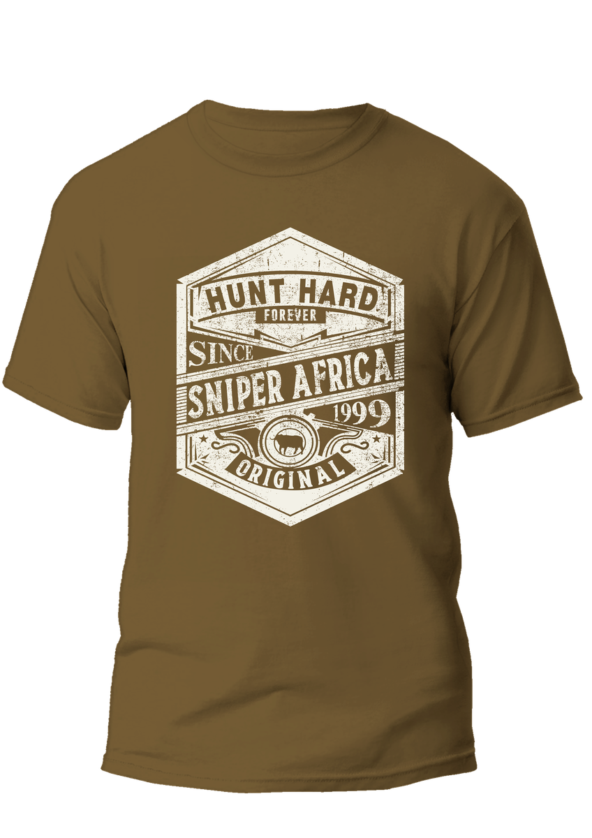 Sniper Mens Hunt Hard T-Shirt In Coyote