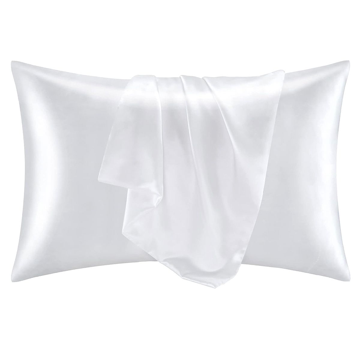 Cotton Co Satin Pillow Cases In White