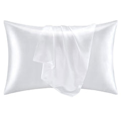 Cotton Co Satin Pillow Cases In White