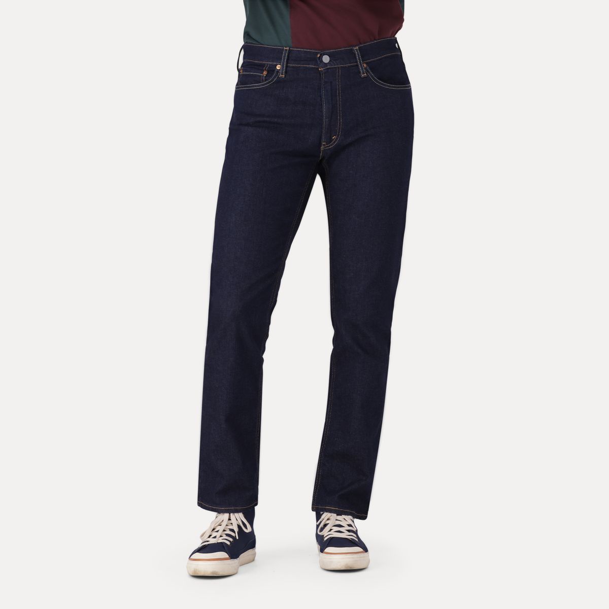 Levis Mens Athletic Taper Jeans In Dark Blue
