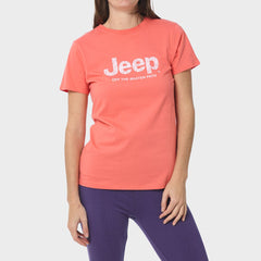 Jeep Womens Iconic Jeep Logo T-Shirts In Orange