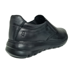 Hush Puppies Mens Carlos Black Waxy Nubuck Shoe