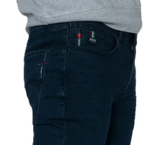 Soviet Mens Slim Leg Fashion Jeans In Blue Black