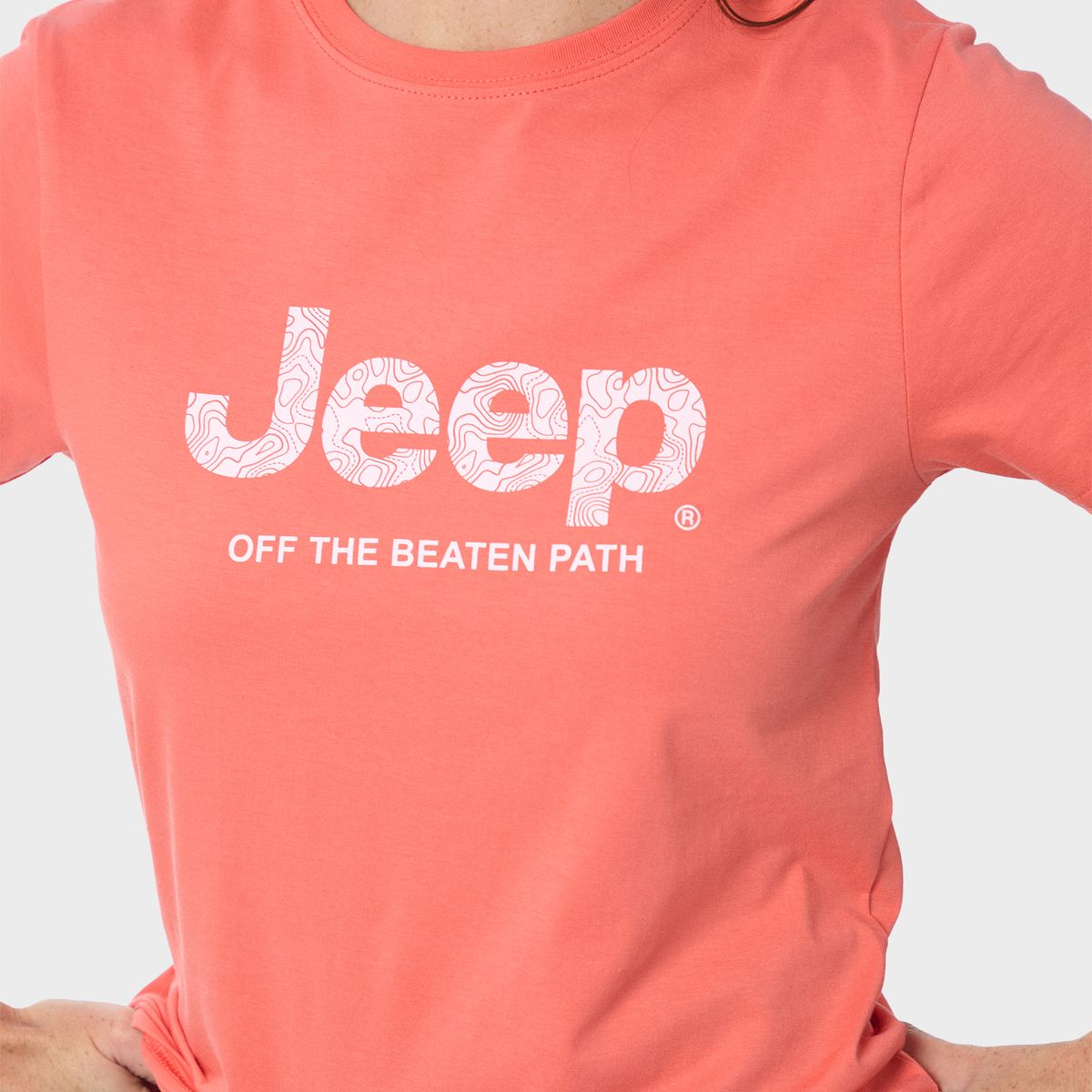 Jeep Womens Iconic Jeep Logo T-Shirts In Orange