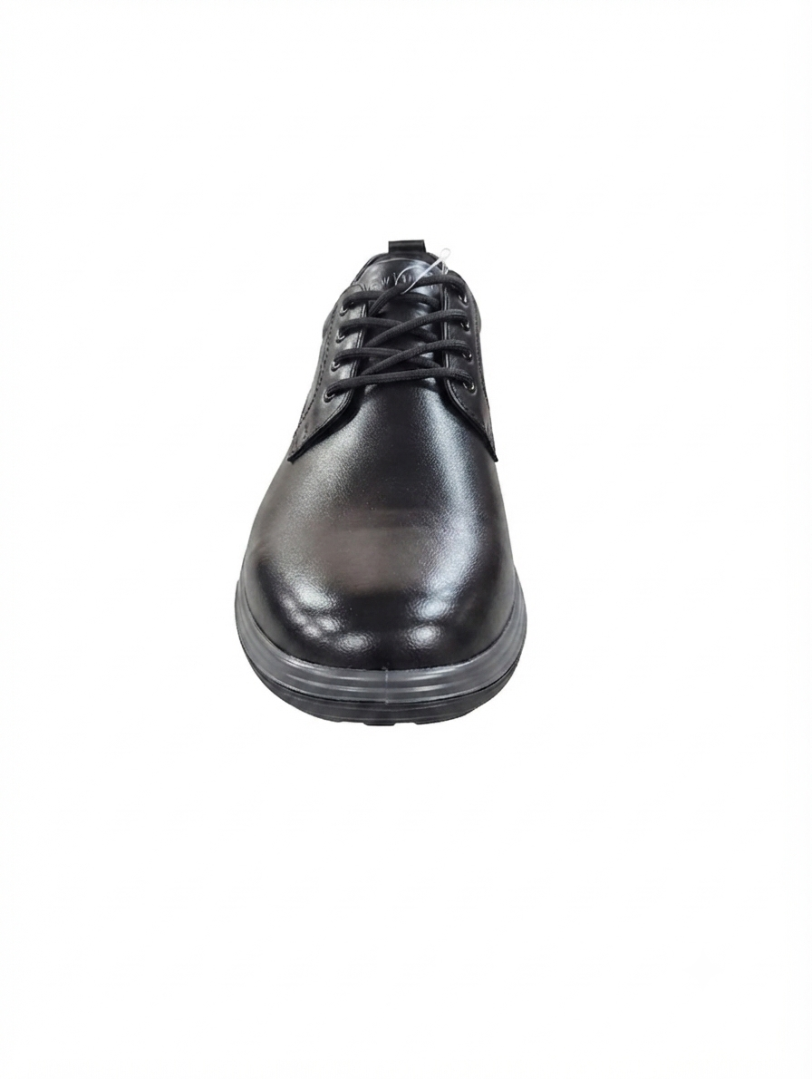 Hush Puppies Mens Stephan Leather Shoes In Black