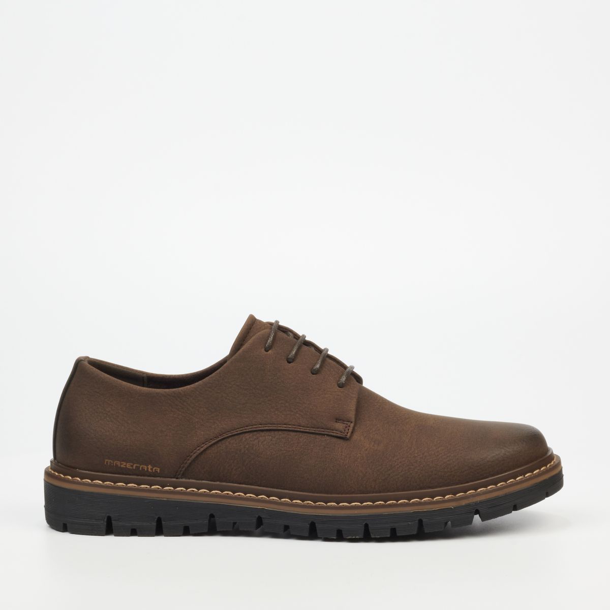 Mazerata Mens Raymond 5 Nubuck Shoes Chocolate