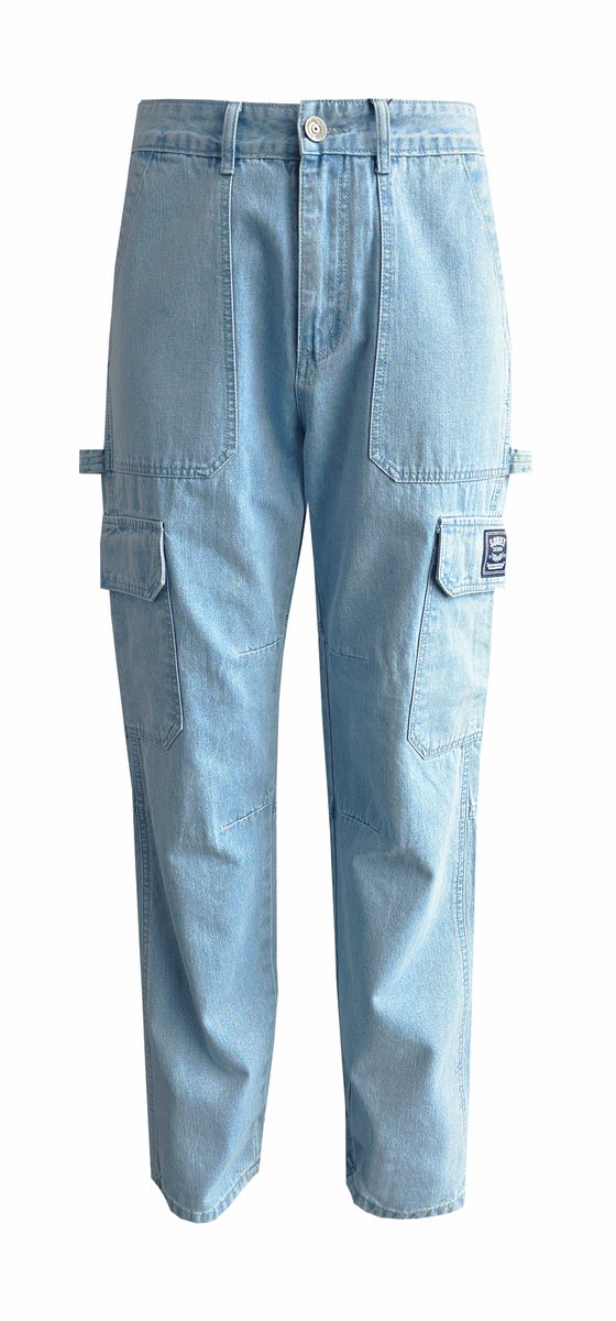 Soviet Mens Rhythm Over Sized Fashion Jeans In Light Indigo