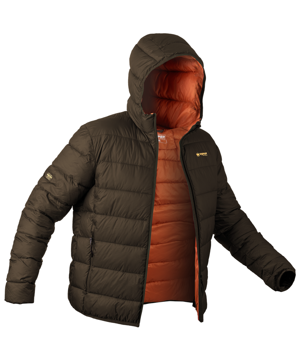 Sniper Mens Kalahari Puffer Jacket In Chocolate