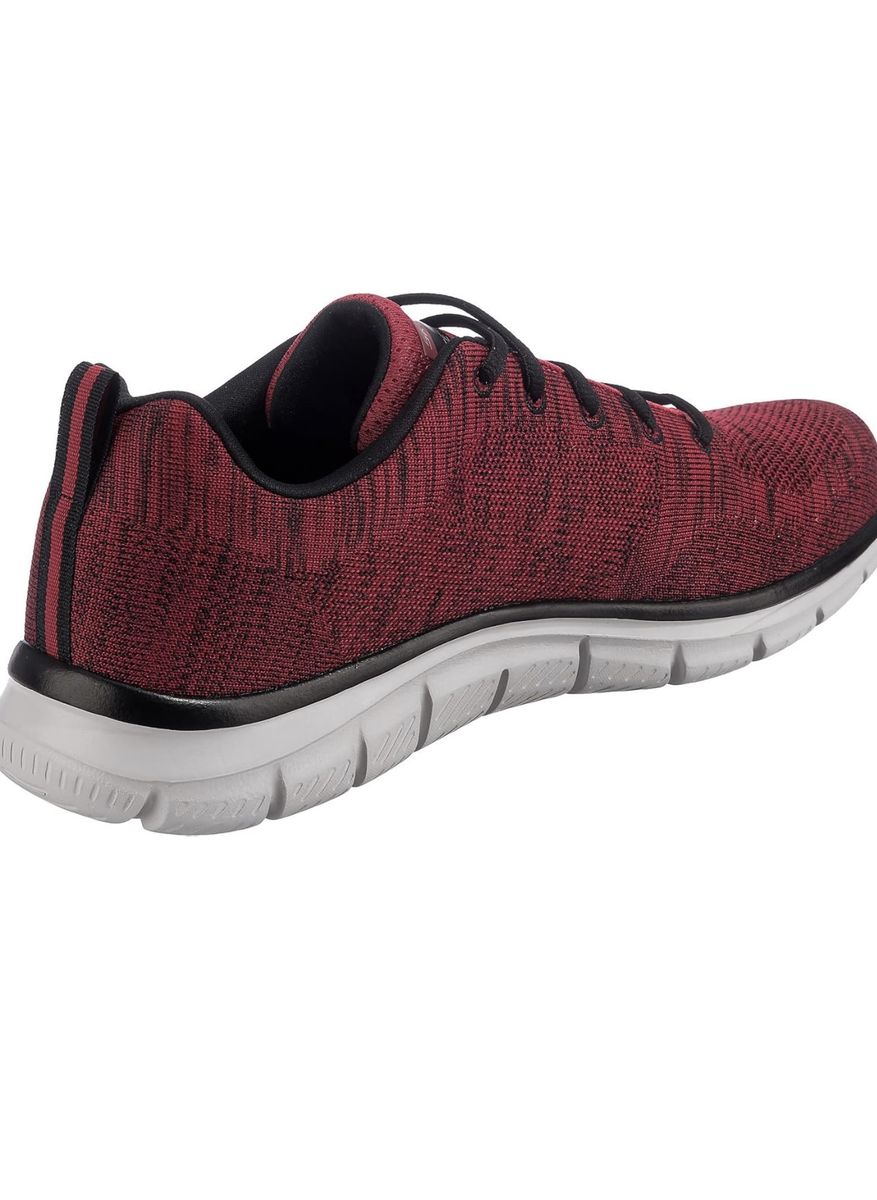 Skechers Mens Red And Black Track Shoes