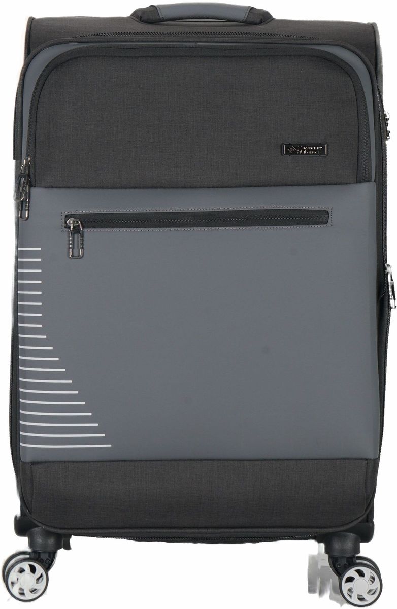 Travel Mate Tpu Black Spinner Trolley Case