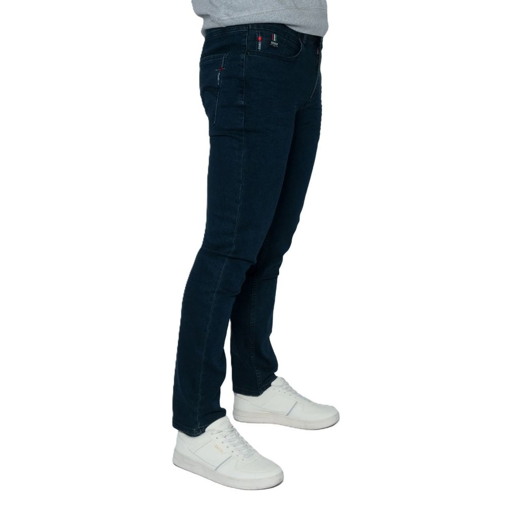 Soviet Mens Slim Leg Fashion Denim #9 Jeans In Blue Black