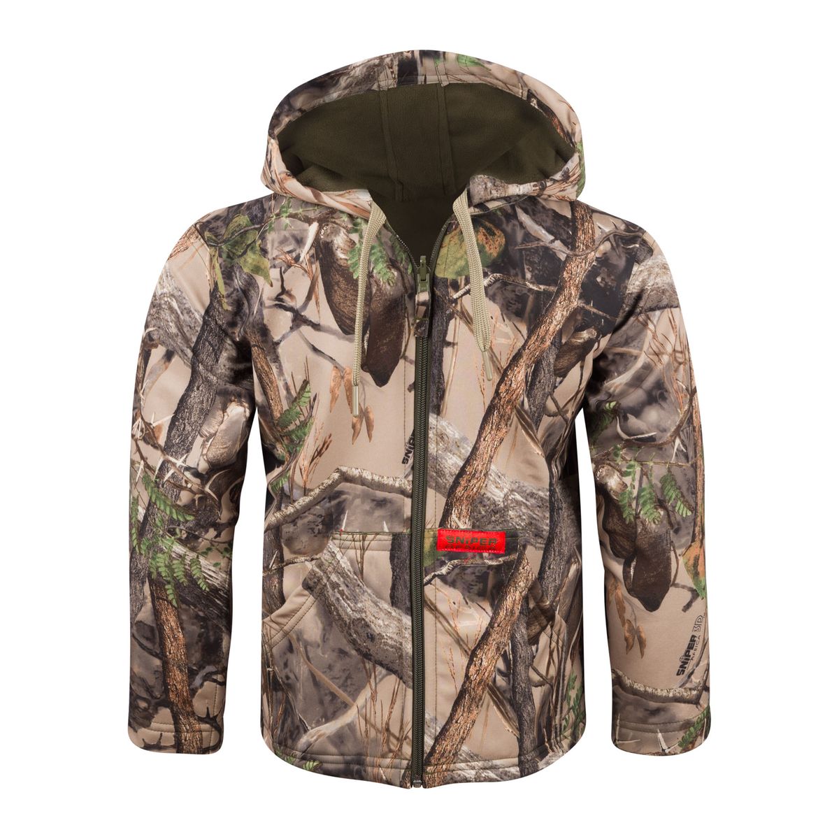 Sniper Boys Soft Shell Reversible Jacket In  Olive