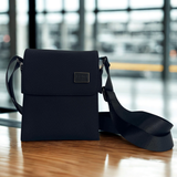 Lefel Balistic Nylon Mini Sling Bag In Black