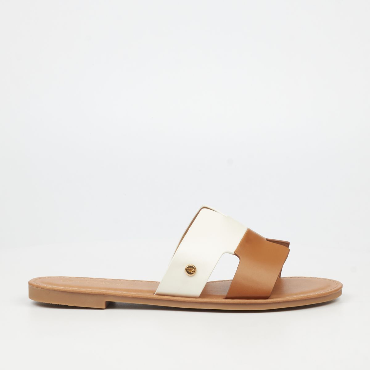 Miss Black Ladies Basil 5 Sandals In Tan