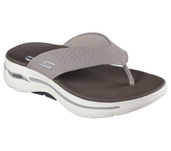 Skechers  Mens Go Walk Arch Fit Sandals In Taup