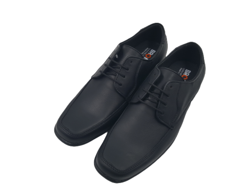 Bronx Mens City Natan Lace-Up Formal Shoes In Black