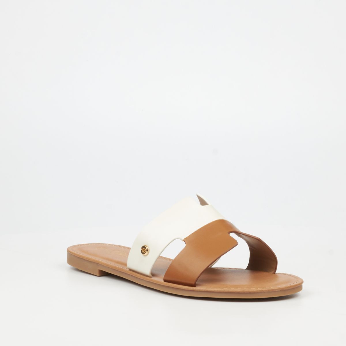 Miss Black Ladies Basil 5 Sandals In Tan