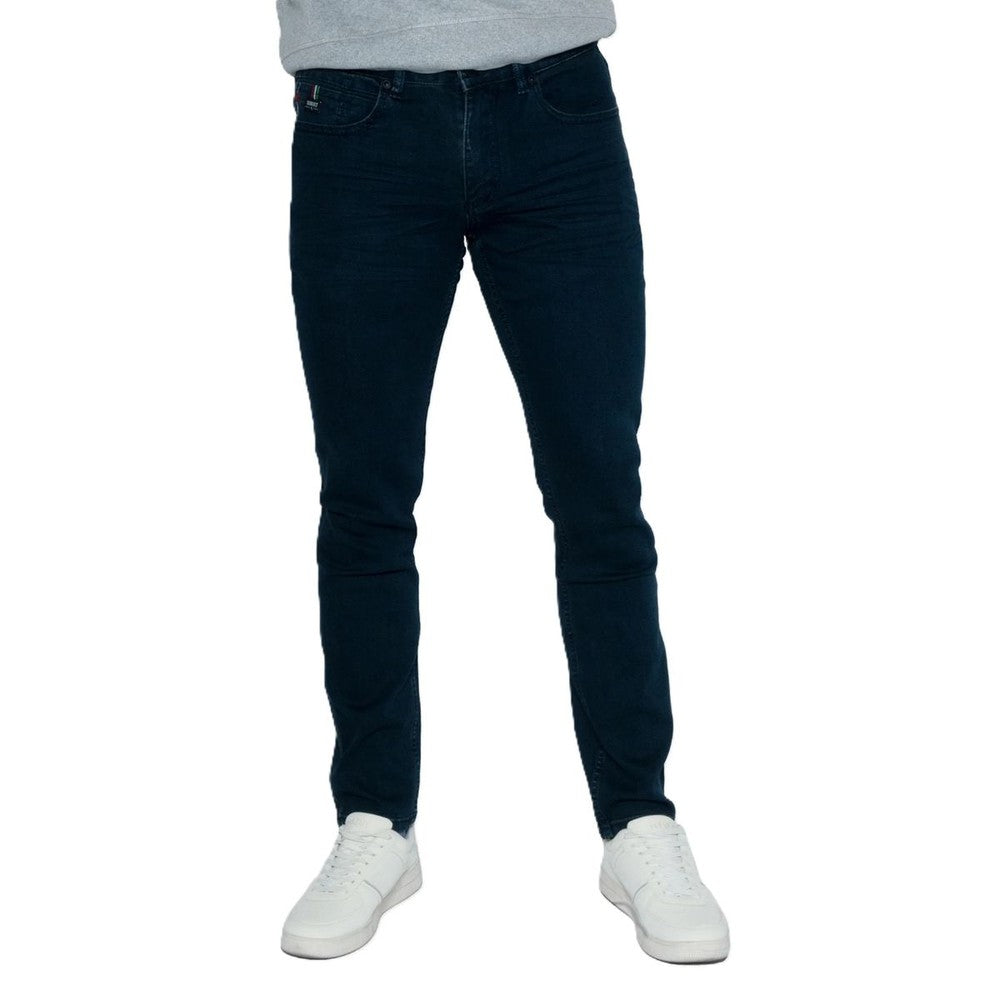 Soviet Mens Slim Leg Fashion Denim #9 Jeans In Blue Black