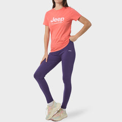 Jeep Womens Iconic Jeep Logo T-Shirts In Orange